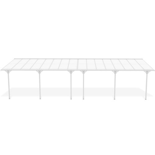 Pergola/carport Adossé 30m² Kleo 1000l300 Aluminium Blanc
