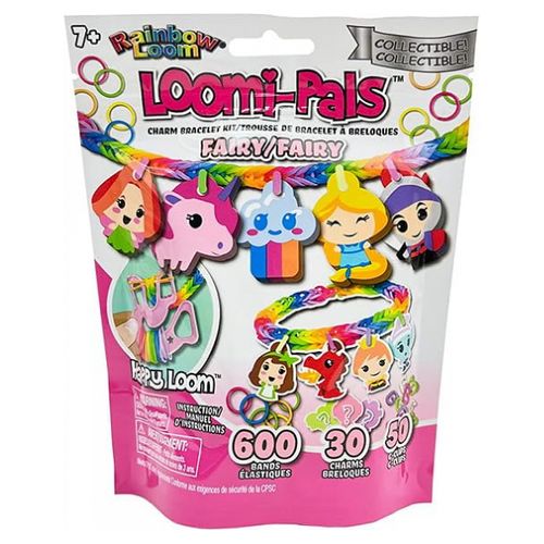 Bracelets Élastiques Multicolores Rainbow Loom Avec Charms Loomi-pals