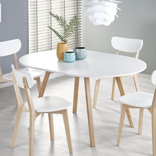 Table Ronde Scandinave Avec Rallonge 102cm Storend -
