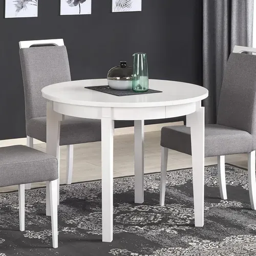 Table Ronde Extensible Blanche Cox