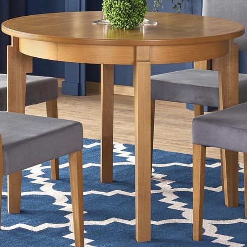 Table Ronde Extensible 100-200cm Placage Bois Cox