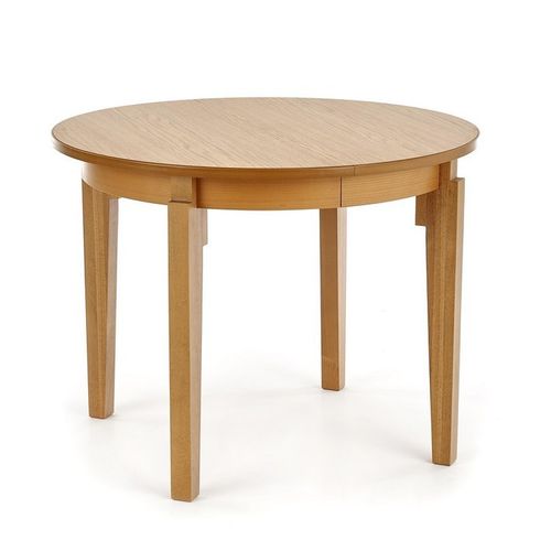 Table Ronde Extensible 100-200cm Placage Bois Cox