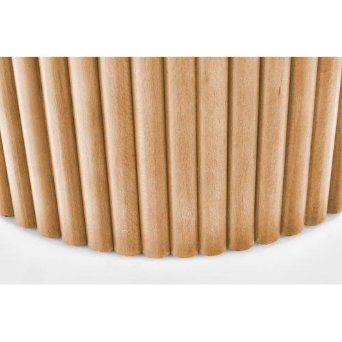 Table D'appoint Ronde Avec Placage En Bois Massif Molene