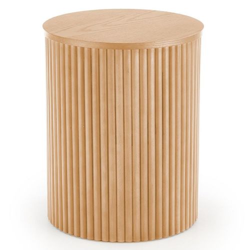 Table D'appoint Ronde Avec Placage En Bois Massif Molene