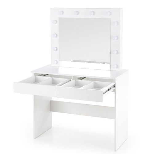 Coiffeuse Blanche Avec Tiroirs Et éclairage LED Stars