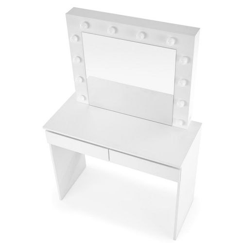 Coiffeuse Blanche Avec Tiroirs Et éclairage LED Stars