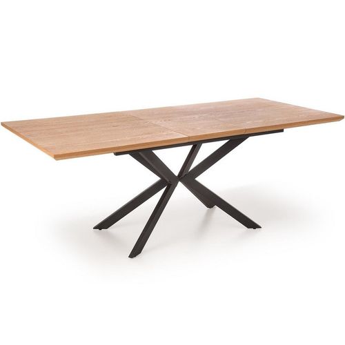 Table De Salle à Manger Extensible Avec Pied Central En Métal Extend