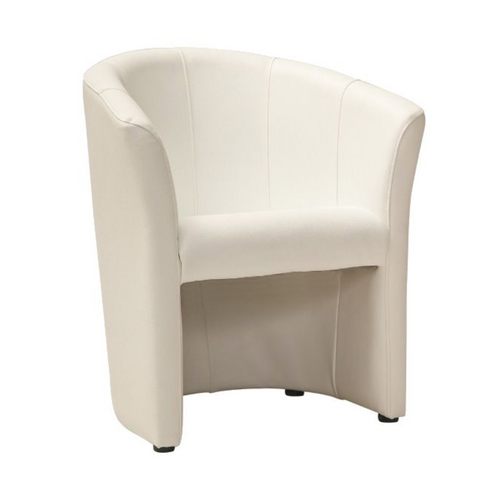 Fauteuil Cabriolet Confort Écocuir Crème Tisso