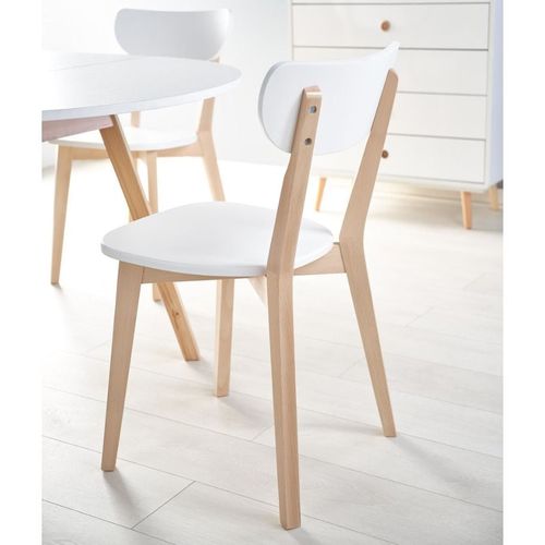 Table Ronde Scandinave Avec Rallonge 102cm Storend - Lot 4 Chaises Storend (360€)