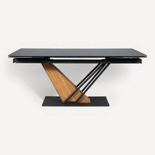 Table Design Extensible Céramique Effet Marbre 160-220 Cm Viro