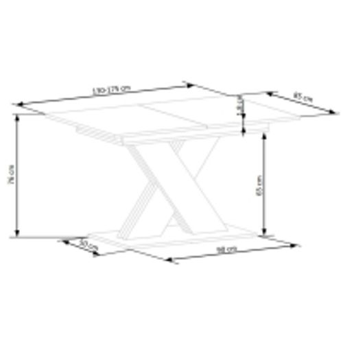 Table à Manger Extensible Avec Pied Central Beige Et Bois Apodis