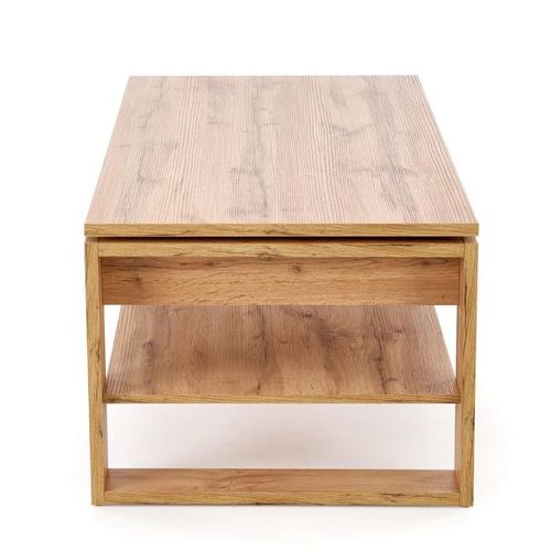 Table Basse Relevable 120 X 65 Cm Couleur Chêne Gemma