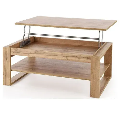 Table Basse Relevable 120 X 65 Cm Couleur Chêne Gemma