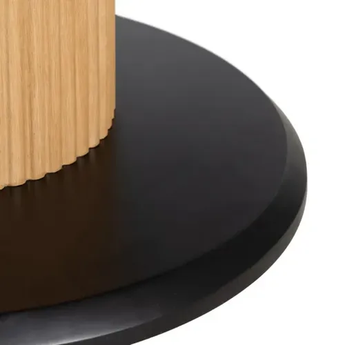 Table à Manger Ovale 180 Cm Blanc Céramique Style Marbre Et Pied Rainuré Bois Vintage