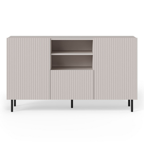 Buffet Bas Cachemire 150 Cm - 2 Portes 1 Tiroir Et Niche Rotterdam