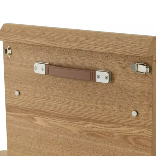 Table Ronde Extensible De 120 Cm Chêne Naturel Avec Pied En Chêne Sorin