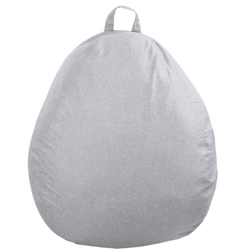 Pouf Poire Déhoussable Gris 80 X 70 Cm