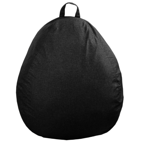 Pouf Poire Déhoussable Noir 80 X 70 Cm