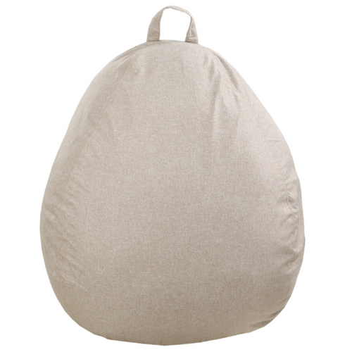 Pouf Poire Déhoussable Beige 80 X 70 Cm