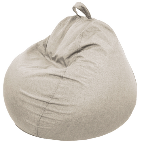 Pouf Poire Déhoussable Beige 80 X 70 Cm