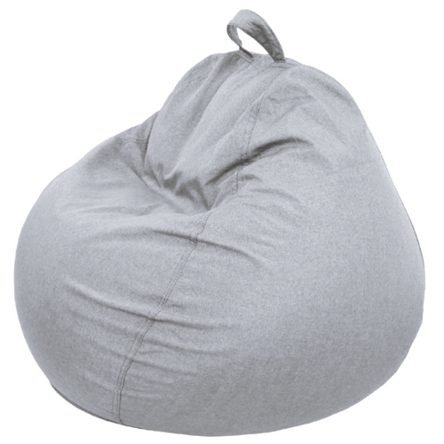 Pouf Poire Déhoussable Gris 105 X 85 Cm