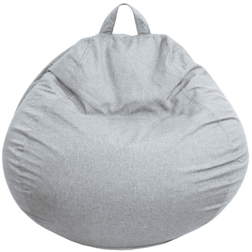 Pouf Poire Déhoussable Gris 105 X 85 Cm