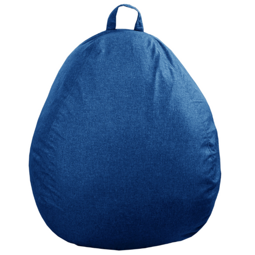 Pouf Poire Déhoussable Bleu 120 X 100 Cm