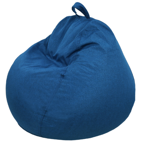 Pouf Poire Déhoussable Bleu 120 X 100 Cm