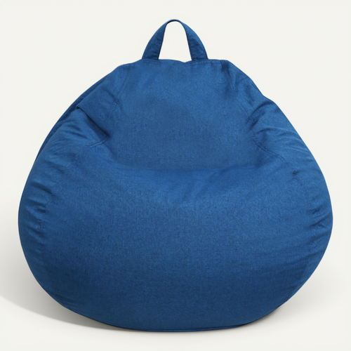 Pouf Poire Déhoussable Bleu 120 X 100 Cm
