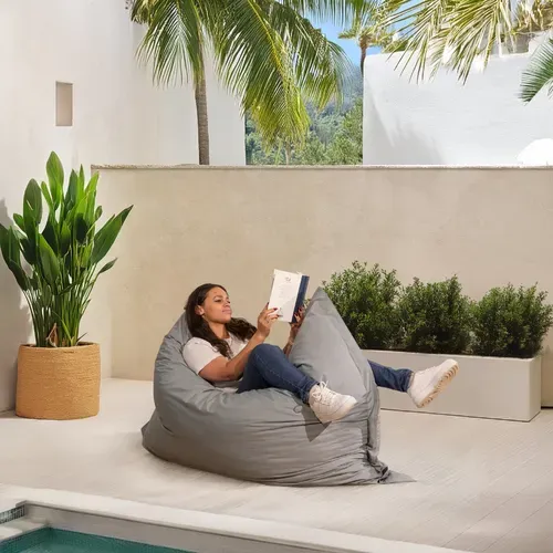 Pouf Extérieur Imperméable Déhoussable Anti-uv - 140x180 Cm
