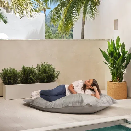 Pouf Extérieur Imperméable Déhoussable Anti-uv - 140x180 Cm