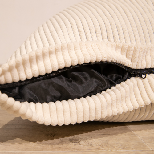 Pouf Velours Côtelé Déhoussable - 140x180 Cm