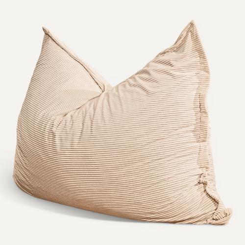 Pouf Velours Côtelé Déhoussable - 140x180 Cm