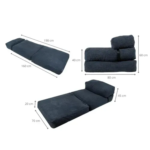 Chauffeuse 1 Place - 70 X 190 Cm