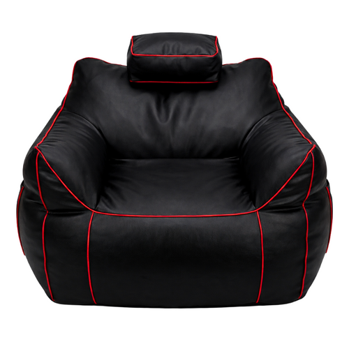 Pouf Gaming En Simili 100x110 Cm Rouge