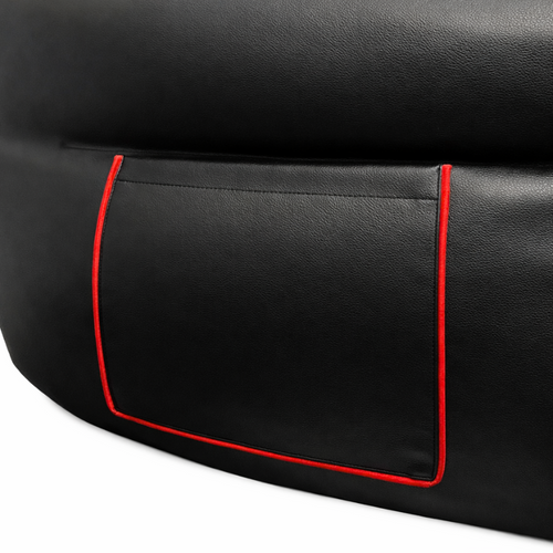 Pouf Gaming En Simili 100x110 Cm Rouge