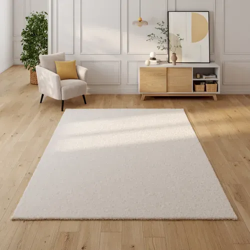 Tapis 200x290 cm LUZ Blanc vue d'ambiance 1