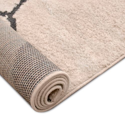 Tapis 160x230 cm GLITCH Ecru/anthracite vue accessoires