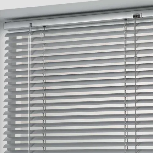 Lot De 2 Stores Sans Perçage à Lamelles 40 X 130 Cm Venitien Argent