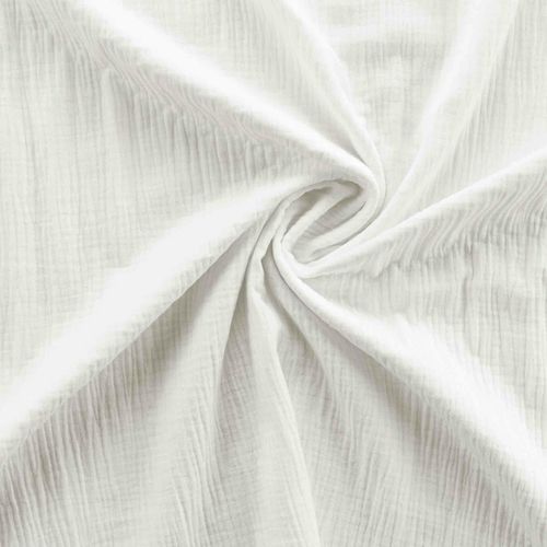 Parure De Lit 260 X 240 Cm Sienna Blanc + 2 Taies 63x63 Cm – Double Face Gaze De Coton et Coton 57