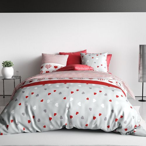 Parure De Lit 200x200 Cm Coton Coeur