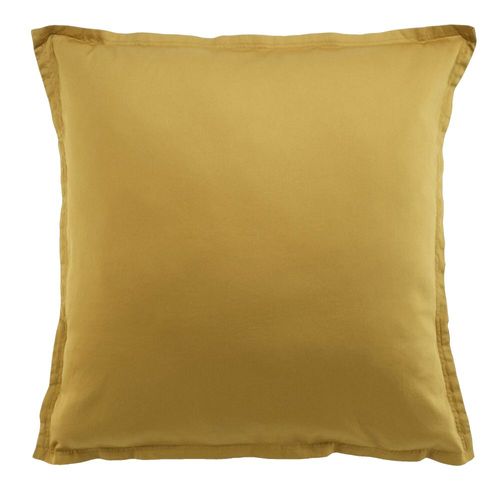 Taie D'oreiller 65x65 Cm Carrée Satin De Coton Bronze