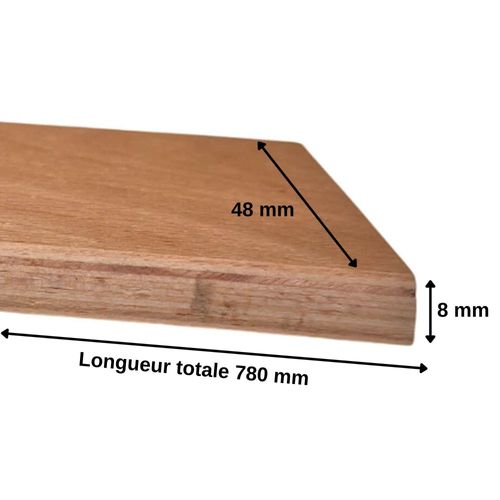 1 Latte - 780x48x8 Mm - Pour Sommier / BZ / Clic Clac