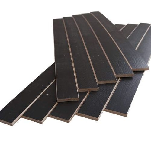 Lot De 10 Lattes Grises Pour Sommier Et Lit - 680x48x8 Mm - Bois Hêtre Durable - 7 Plis