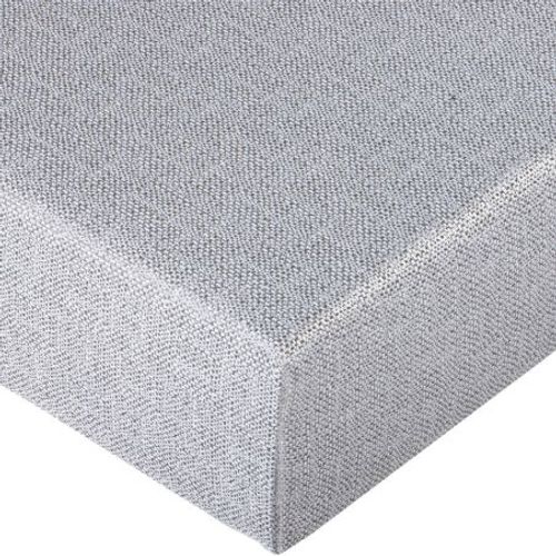 Sommier Déco Sr9 + Pieds - Gris Clair 80x200 - Lattes Bois - H.13 Cm - Made In France