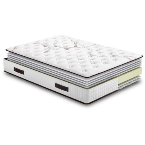 Ensemble Relaxation S50 + Matelas Latex Louxor - 5 Zones - 140x190 - Gris