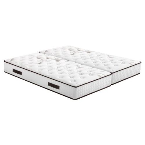 Ensemble Relaxation S50 + Matelas Latex Louxor - 5 Zones - 140x190 - Gris