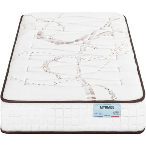 Matelas Mousse + Sommier Omega Volcan 80x200 Myriade - H. 21 Cm - Soutien équilibré