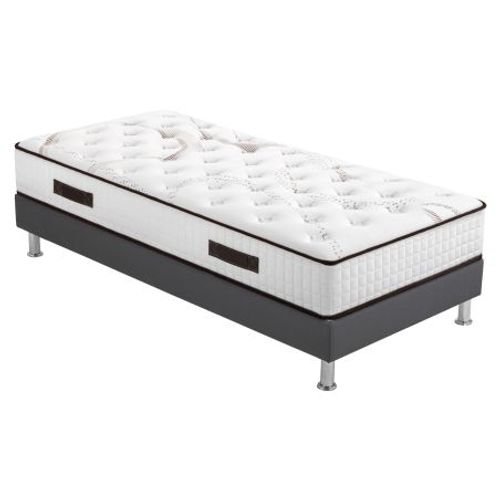 Matelas Mousse + Sommier Omega Volcan 80x200 Myriade - H. 21 Cm - Soutien équilibré