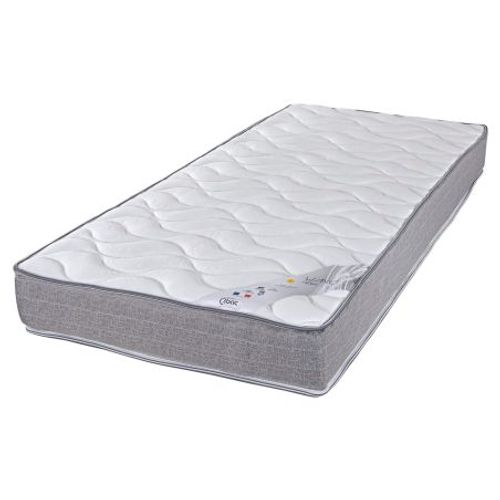 Matelas Mousse + Sommier Métal C39 2x90x190 Wave - Hauteur 19 Cm - Soutien Ferme